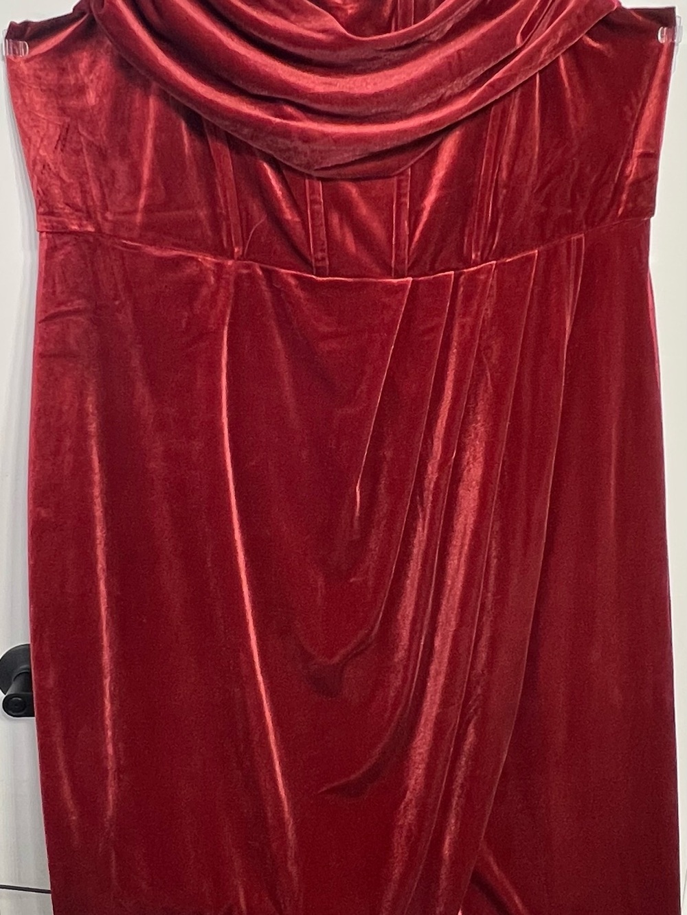 Torrid Faux Corset Velvet Autumn Wedding Guest Dress- Size 20 - Picture 2 of 8